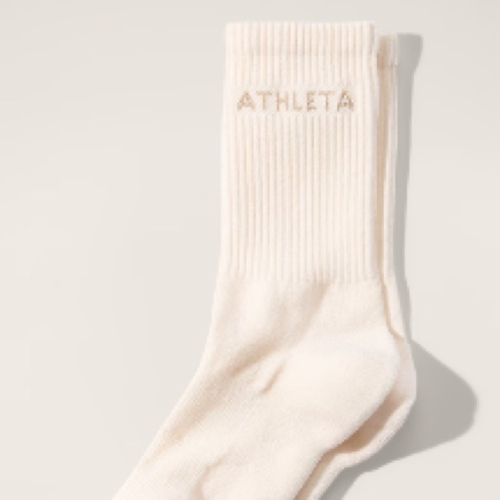 Athleta Cream Socks